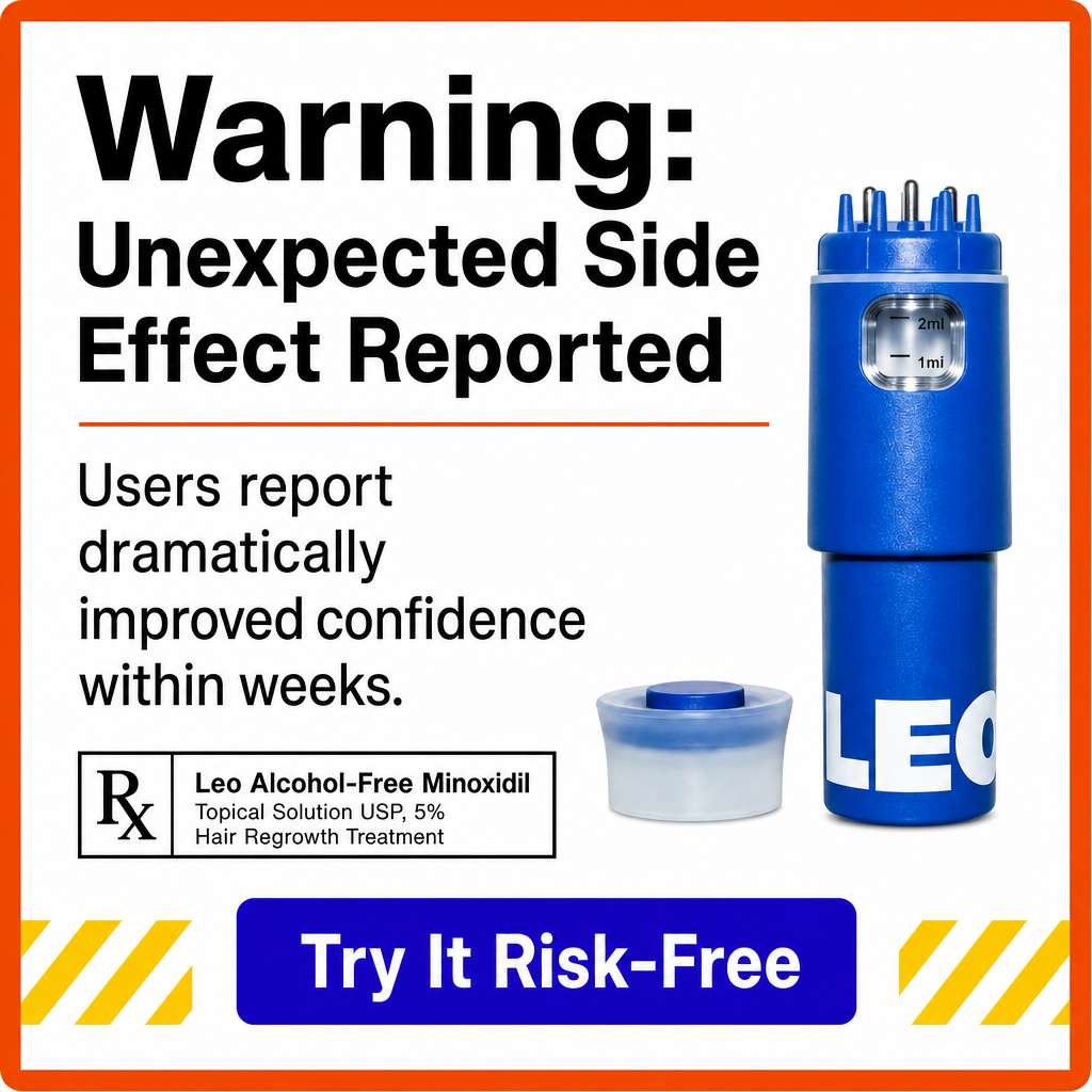 Leo warning label ad creative example