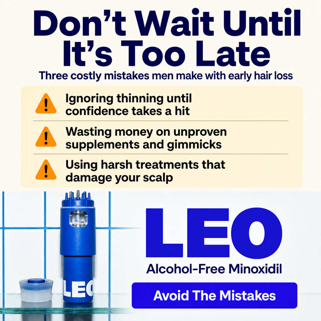 Leo warning-style ad concept